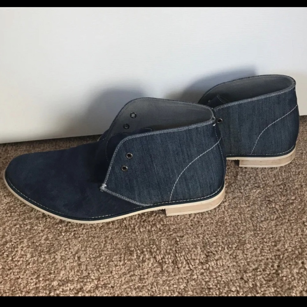 Steve Madden Suede Leather Navy Blue Men
